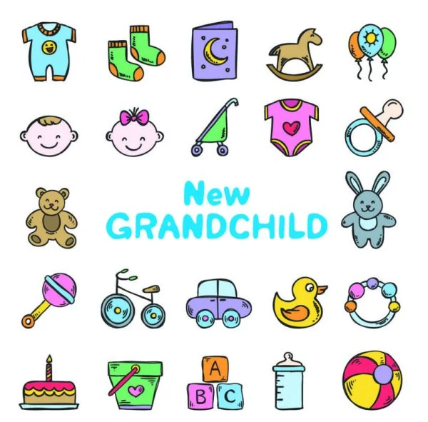 New Grandchild Greeting Card