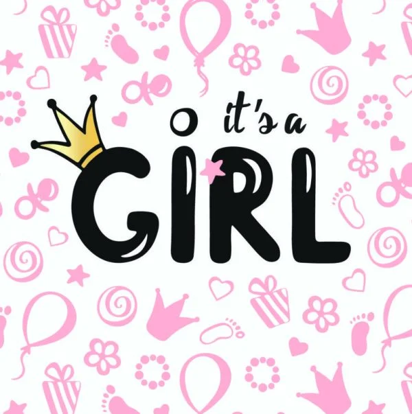 It's a Girl Greeting Card